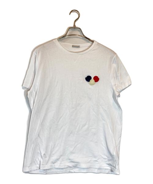 MONCLER（モンクレール）MONCLER (モンクレール) マグリア 刺繍Tシャツ ホワイト サイズ:XLの古着・服飾アイテム