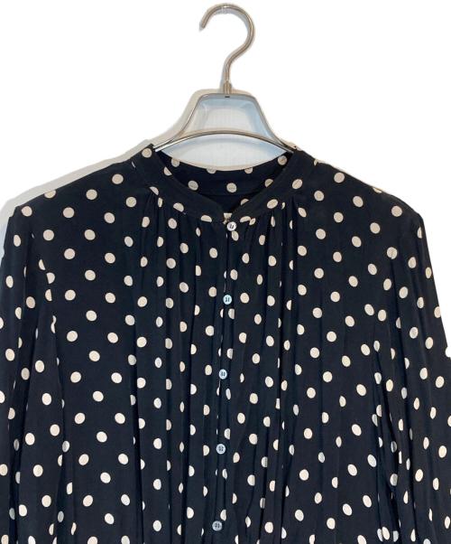 journal standard luxe（ジャーナルスタンダード ラックス）journal standard luxe (ジャーナルスタンダード ラックス) ドットスタンドワンピース ブラック サイズ:不明の古着・服飾アイテム