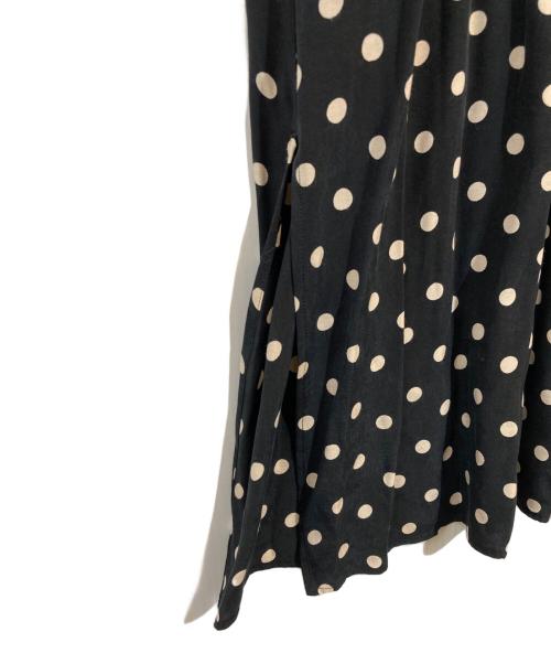 journal standard luxe（ジャーナルスタンダード ラックス）journal standard luxe (ジャーナルスタンダード ラックス) ドットスタンドワンピース ブラック サイズ:不明の古着・服飾アイテム