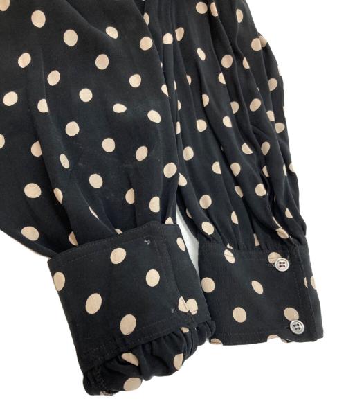 journal standard luxe（ジャーナルスタンダード ラックス）journal standard luxe (ジャーナルスタンダード ラックス) ドットスタンドワンピース ブラック サイズ:不明の古着・服飾アイテム