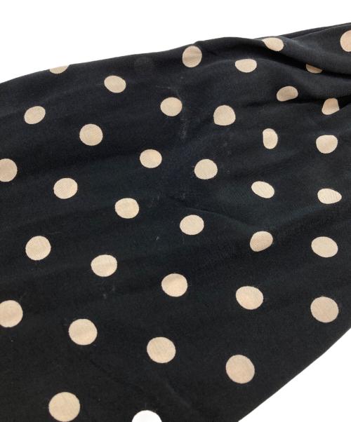 journal standard luxe（ジャーナルスタンダード ラックス）journal standard luxe (ジャーナルスタンダード ラックス) ドットスタンドワンピース ブラック サイズ:不明の古着・服飾アイテム