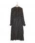journal standard luxe（ジャーナルスタンダード ラックス）の古着「ドットスタンドワンピース」｜ブラック
