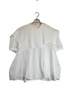 ENFOLDエンフォルド）の古着「CAPE-COLLAR PULLOVER」｜ホワイト