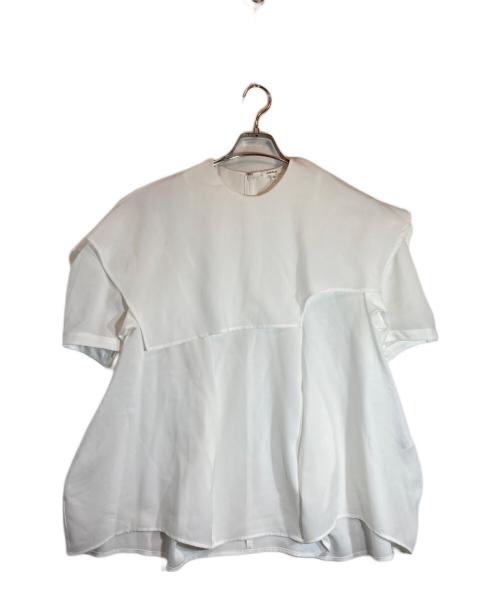 ENFOLD（エンフォルド）ENFOLD (エンフォルド) CAPE-COLLAR PULLOVER ホワイト サイズ:38の古着・服飾アイテム