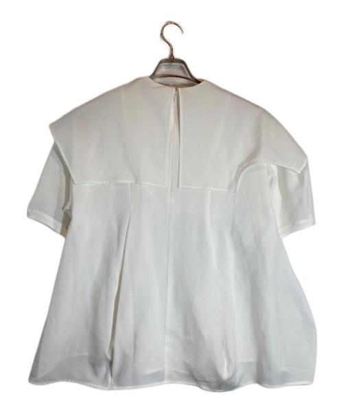 ENFOLD（エンフォルド）ENFOLD (エンフォルド) CAPE-COLLAR PULLOVER ホワイト サイズ:38の古着・服飾アイテム