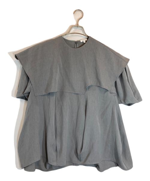 ENFOLD（エンフォルド）ENFOLD (エンフォルド) CAPE-COLLAR PULLOVER グレー サイズ:38の古着・服飾アイテム