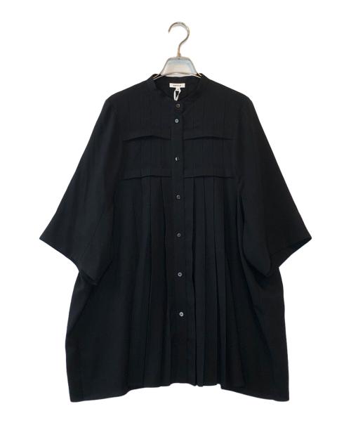 ENFOLD（エンフォルド）ENFOLD (エンフォルド) HALF SLEEVE SHIRT ブラック サイズ:38の古着・服飾アイテム