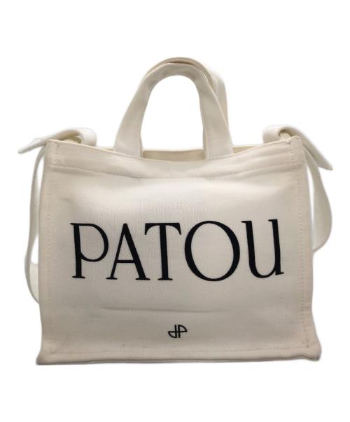 patou（パトゥ）patou (パトゥ) オーガニックコットン スモール パトゥ キャンバストート ホワイトの古着・服飾アイテム