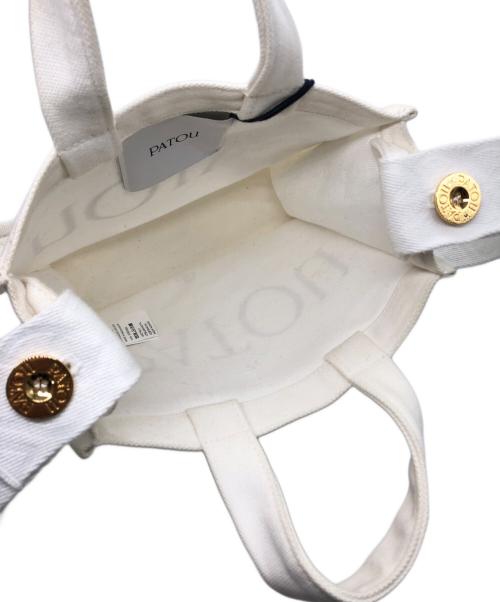 patou（パトゥ）patou (パトゥ) オーガニックコットン スモール パトゥ キャンバストート ホワイトの古着・服飾アイテム