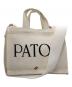 patou（パトゥ）の古着「オーガニックコットン スモール パトゥ キャンバストート」｜ホワイト