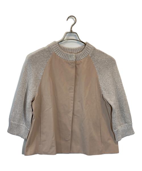 HERNO（ヘルノ）HERNO (ヘルノ) ノーカラージャケット ピンク サイズ:SIZE 46の古着・服飾アイテム