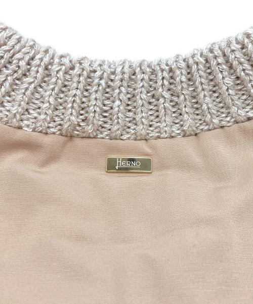 HERNO（ヘルノ）HERNO (ヘルノ) ノーカラージャケット ピンク サイズ:SIZE 46の古着・服飾アイテム