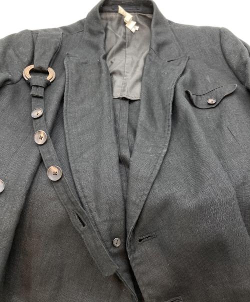 SOSHIOTSUKI（ソウシ オオツキ）SOSHIOTSUKI (ソウシ オオツキ) KESA BREASTED SUITS ブラック サイズ:SIZE 46の古着・服飾アイテム