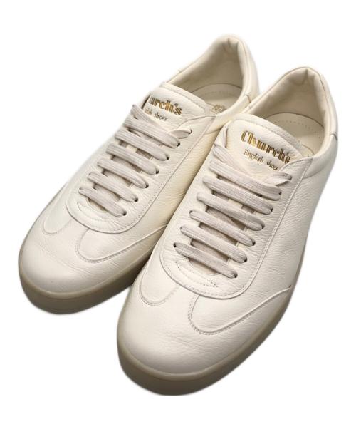 CHURCH'S（チャーチ）CHURCH'S (チャーチ) LARGS 2 ディアスキンスニーカー ホワイト サイズ:8の古着・服飾アイテム