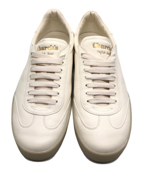 CHURCH'S（チャーチ）CHURCH'S (チャーチ) LARGS 2 ディアスキンスニーカー ホワイト サイズ:8の古着・服飾アイテム