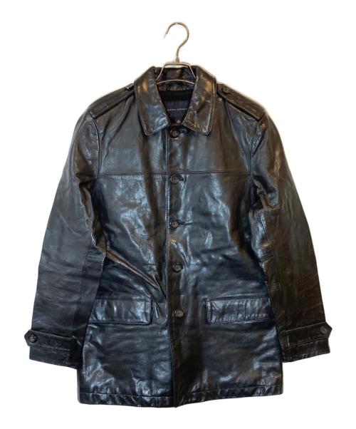 BANANA REPUBLIC（バナナリパブリック）BANANA REPUBLIC (バナナリパブリック) レザーコート ブラック サイズ:Sの古着・服飾アイテム