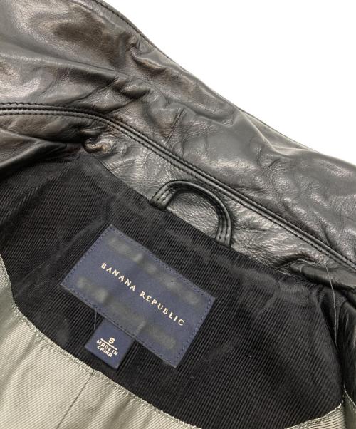 BANANA REPUBLIC（バナナリパブリック）BANANA REPUBLIC (バナナリパブリック) レザーコート ブラック サイズ:Sの古着・服飾アイテム