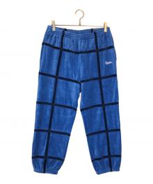 SUPREME（シュプリーム）の古着「Grid Taping Velour Pant」｜ブルー