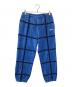 Supreme（シュプリーム）の古着「Grid Taping Velour Pant」｜ブルー