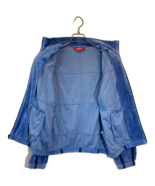 SUPREME（シュプリーム）Supreme (シュプリーム) Grid Taping Velour Jacket ブルー サイズ:SIZE Mの古着・服飾アイテム