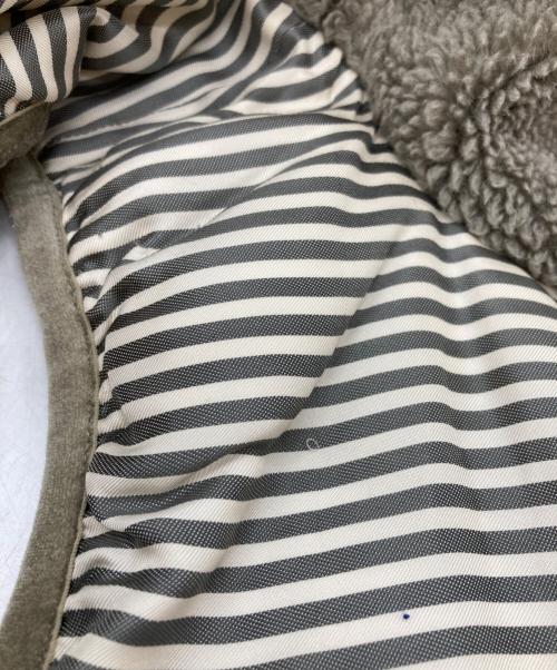 mina perhonen（ミナ ペルホネン）mina perhonen (ミナ ペルホネン) フーディーダウンベスト ブラウン サイズ:36の古着・服飾アイテム