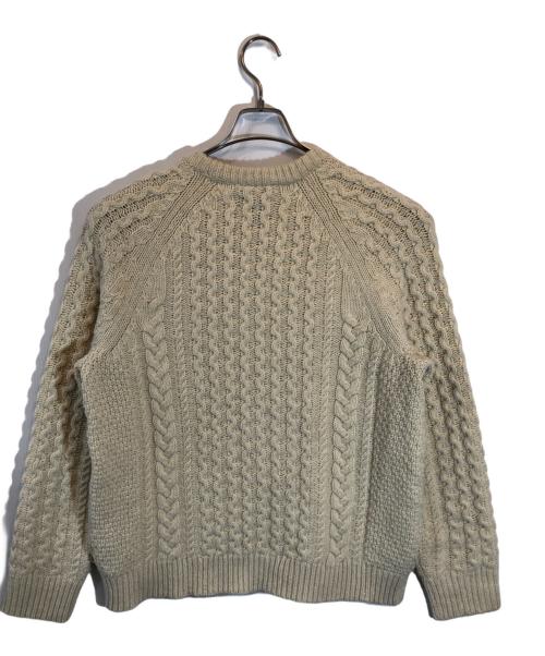 Patagonia（パタゴニア）Patagonia (パタゴニア) リサイクル・ウールブレンド・ケーブルニット・クルーネック・セーター ベージュ サイズ:SIZE Mの古着・服飾アイテム