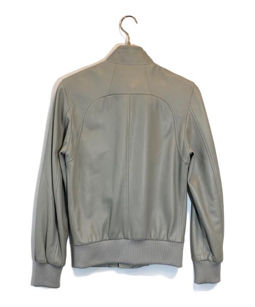 DOLCE & GABBANA（ドルチェ＆ガッバーナ）DOLCE & GABBANA (ドルチェ＆ガッバーナ) シープスキンレザージャケット グレー サイズ:SIZE 44の古着・服飾アイテム