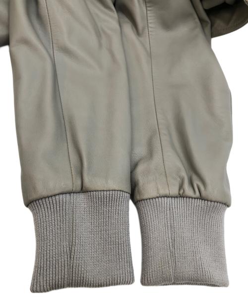 DOLCE & GABBANA（ドルチェ＆ガッバーナ）DOLCE & GABBANA (ドルチェ＆ガッバーナ) シープスキンレザージャケット グレー サイズ:SIZE 44の古着・服飾アイテム