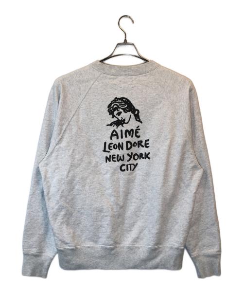 Aime Leon Dore（エメ レオン ドレ）Aime Leon Dore (エメ レオン ドレ) プリントスウェット グレー サイズ:Lの古着・服飾アイテム