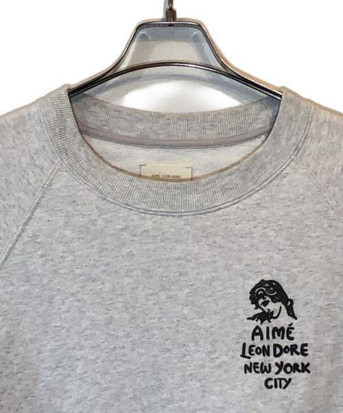 Aime Leon Dore（エメ レオン ドレ）Aime Leon Dore (エメ レオン ドレ) プリントスウェット グレー サイズ:Lの古着・服飾アイテム