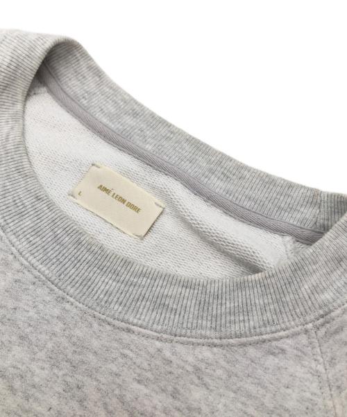 Aime Leon Dore（エメ レオン ドレ）Aime Leon Dore (エメ レオン ドレ) プリントスウェット グレー サイズ:Lの古着・服飾アイテム