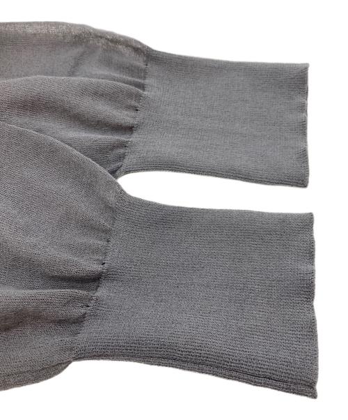 Curensology（カレンソロジー）Curensology (カレンソロジー) ラッフルニットカーディガン グレー サイズ:Fの古着・服飾アイテム