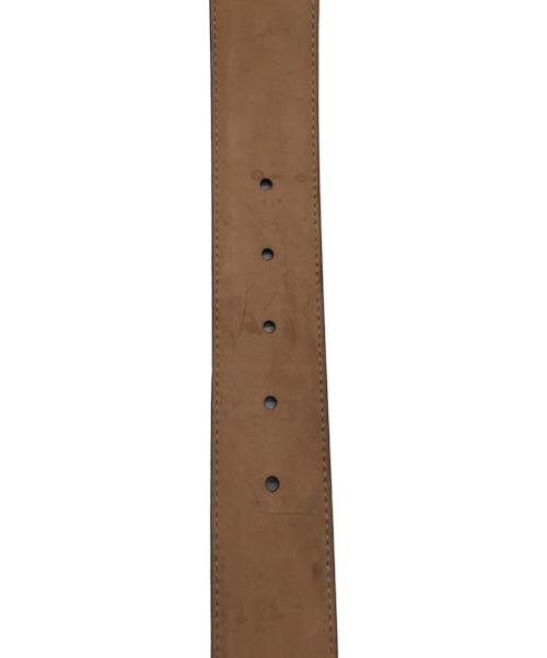 GUCCI（グッチ）GUCCI (グッチ) GバックルGGレザーベルト ゴールド×ブラック サイズ:下記参照の古着・服飾アイテム