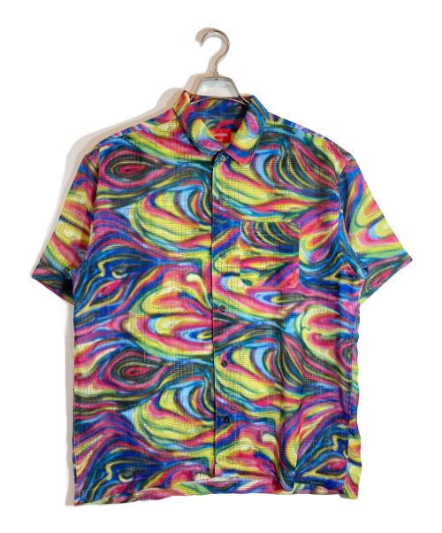 SUPREME（シュプリーム）Supreme (シュプリーム) MESH STRIPE S/S SHIRT マルチカラー サイズ:Lの古着・服飾アイテム