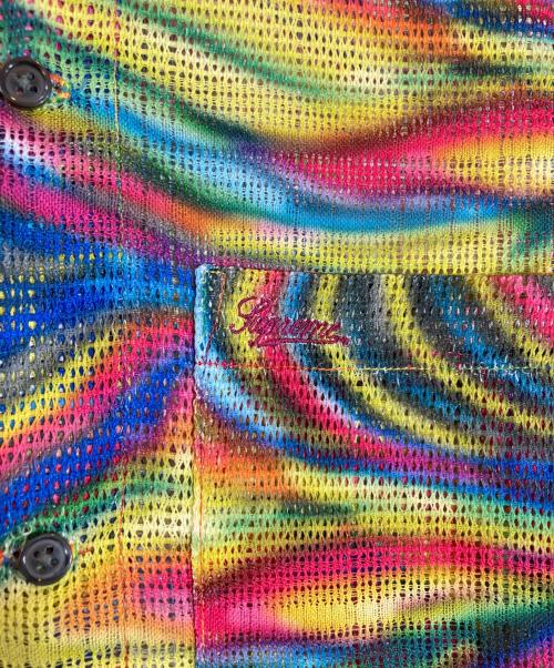 SUPREME（シュプリーム）Supreme (シュプリーム) MESH STRIPE S/S SHIRT マルチカラー サイズ:Lの古着・服飾アイテム