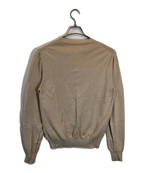 Maison Margiela（メゾンマルジェラ）Maison Margiela (メゾンマルジェラ) クルーネックニット ベージュ サイズ:SIZE Lの古着・服飾アイテム