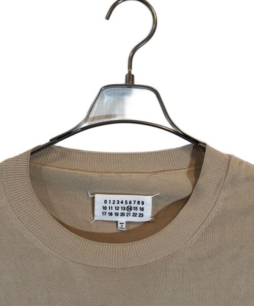 Maison Margiela（メゾンマルジェラ）Maison Margiela (メゾンマルジェラ) クルーネックニット ベージュ サイズ:SIZE Lの古着・服飾アイテム