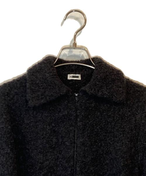 H BEAUTY&YOUTH（エイチ ビューティー&ユース）H BEAUTY&YOUTH (エイチ ビューティー&ユース) ＜H＞ウールアルパカ ブークレジップカーディガン ブラック サイズ:下記参照の古着・服飾アイテム