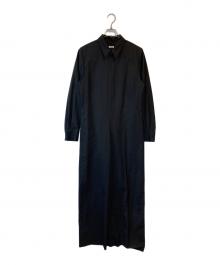 H BEAUTY&YOUTH（エイチ ビューティー&ユース）の古着「トロピカルクロス オールインワン」｜ブラック