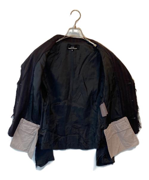 tricot COMME des GARCONS（トリココムデギャルソン）tricot COMME des GARCONS (トリココムデギャルソン) ストライプデザインジャケット ブラウン サイズ:Mの古着・服飾アイテム