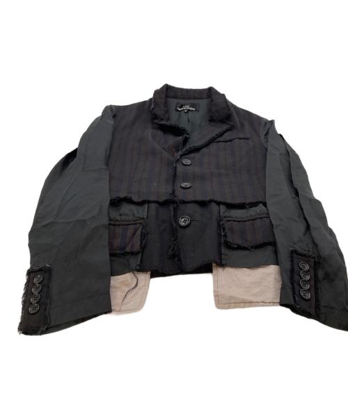 tricot COMME des GARCONS（トリココムデギャルソン）tricot COMME des GARCONS (トリココムデギャルソン) ストライプデザインジャケット ブラウン サイズ:Mの古着・服飾アイテム