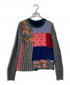 tricot COMME des GARCONSトリココムデギャルソン）の古着「ウールモヘヤ混デザインニット」｜マルチカラー