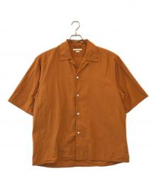 BLURHMS（ブラームス）の古着「Chambray Open-collar Shirt」｜ブラウン