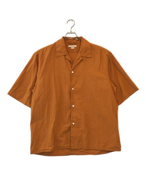 BLURHMS（ブラームス）BLURHMS (ブラームス) Chambray Open-collar Shirt ブラウン サイズ:2の古着・服飾アイテム