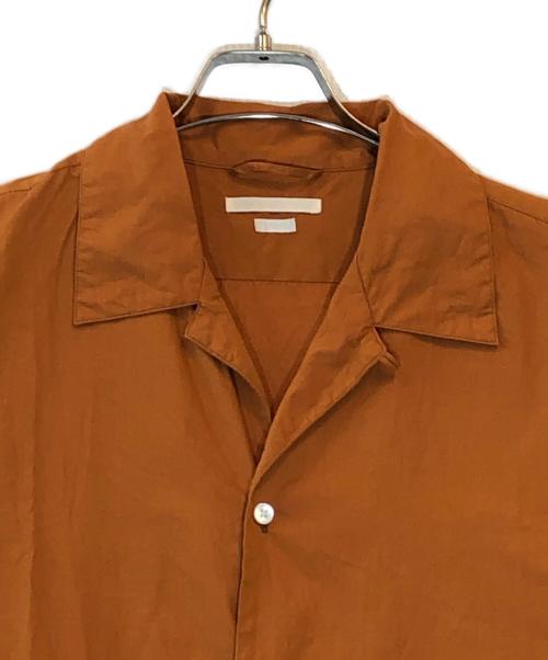 BLURHMS（ブラームス）BLURHMS (ブラームス) Chambray Open-collar Shirt ブラウン サイズ:2の古着・服飾アイテム