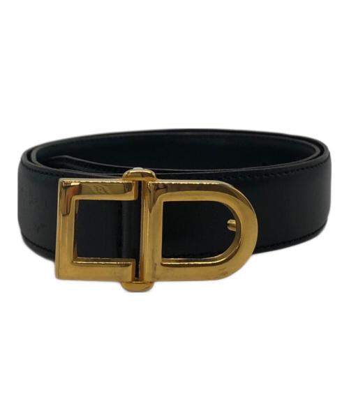 Christian Dior（クリスチャン ディオール）Christian Dior (クリスチャン ディオール) カーフレザーベルト ブラック サイズ:65/26の古着・服飾アイテム