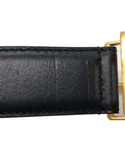 Christian Dior（クリスチャン ディオール）Christian Dior (クリスチャン ディオール) カーフレザーベルト ブラック サイズ:65/26の古着・服飾アイテム
