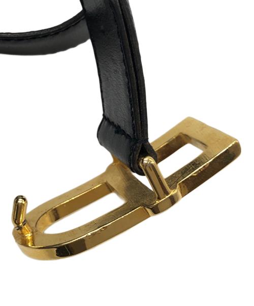 Christian Dior（クリスチャン ディオール）Christian Dior (クリスチャン ディオール) カーフレザーベルト ブラック サイズ:65/26の古着・服飾アイテム