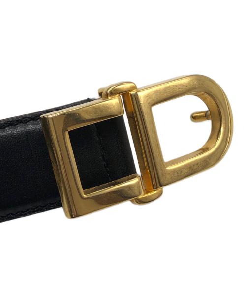 Christian Dior（クリスチャン ディオール）Christian Dior (クリスチャン ディオール) カーフレザーベルト ブラック サイズ:65/26の古着・服飾アイテム