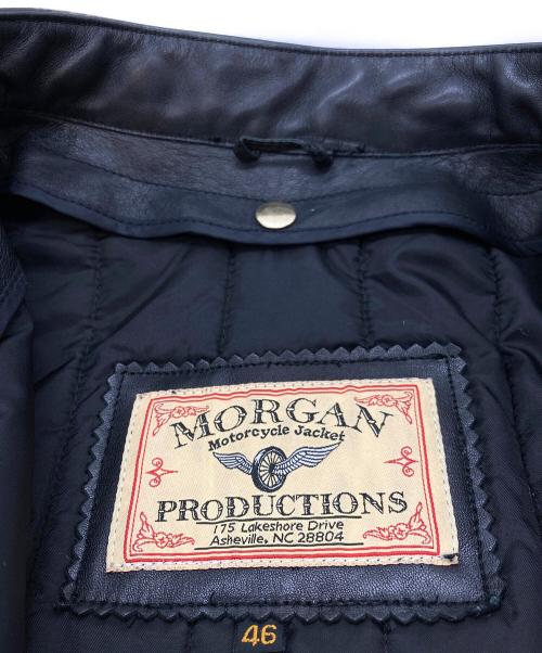 MORGAN（モーガン）MORGAN (モーガン) MOTORCYCLE JACKET ブラック サイズ:46の古着・服飾アイテム